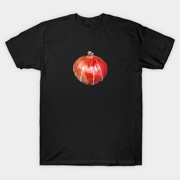 Red kuri squash T-Shirt by AquarellChill